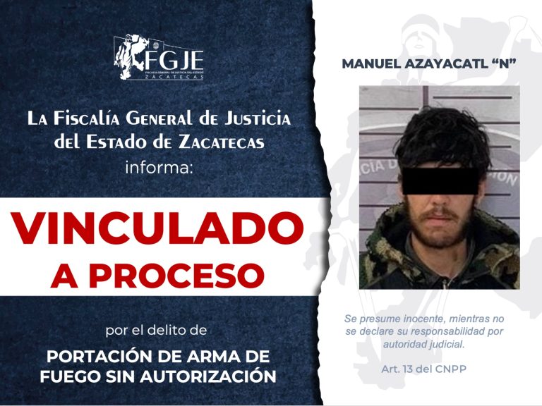Lo vinculan por portación de arma sin licencia