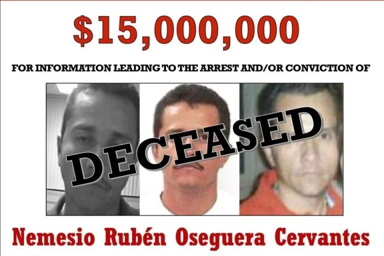 Declara EU oficialmente muerto a ‘El Mencho’