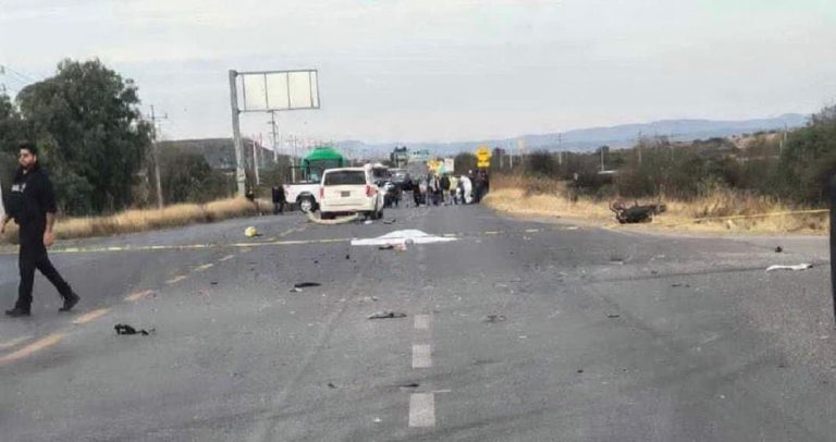 Fuerte choque deja un motociclista sin vida