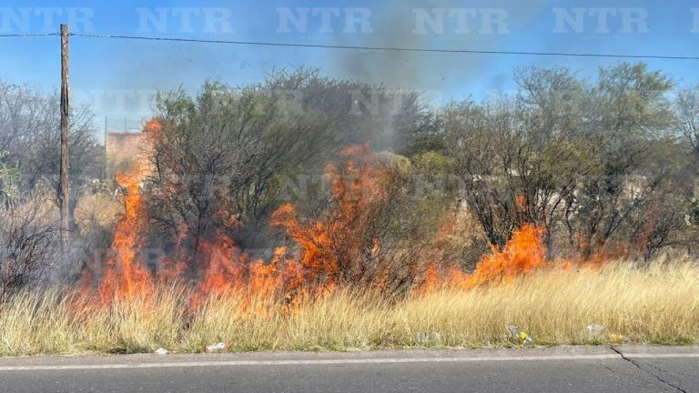 Acuden a accidente, resulta negativo y terminan combatiendo incendio