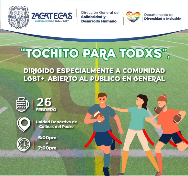 Invitan a jornada de tochito inclusivo en Zacatecas