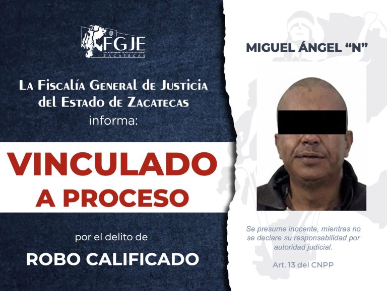 Lo vinculan a proceso por robo calificado