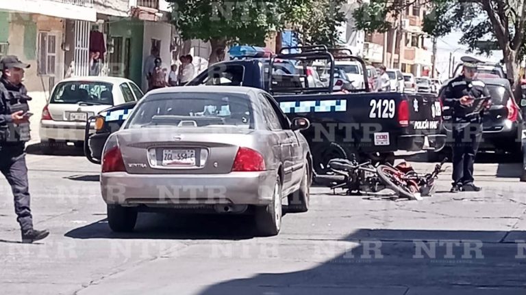 Choque deja un motociclista lesionado