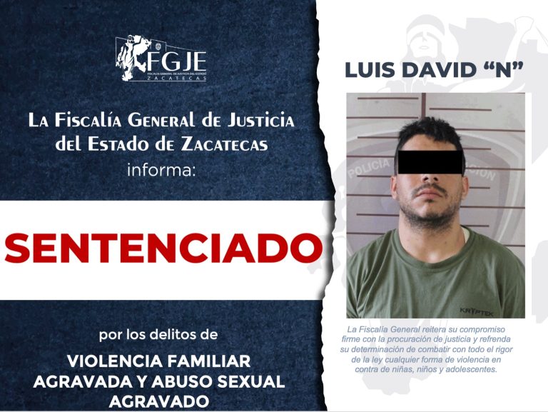 Sentencian a Luis David «N» por violencia y abuso sexual