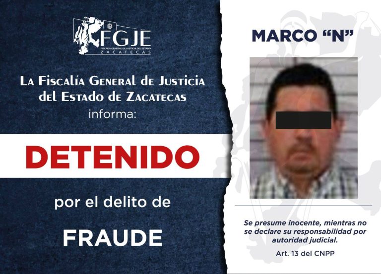Ejecuta FGJE 4 órdenes de aprehensión
