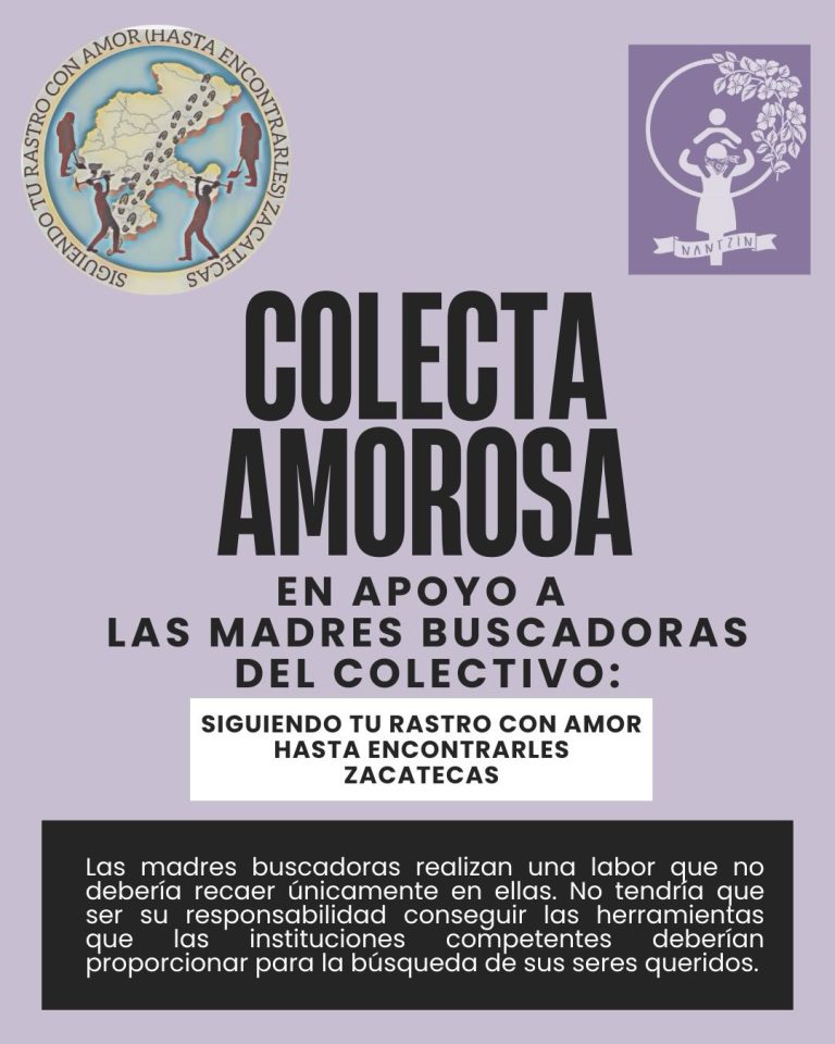 Inician colecta en apoyo a buscadoras
