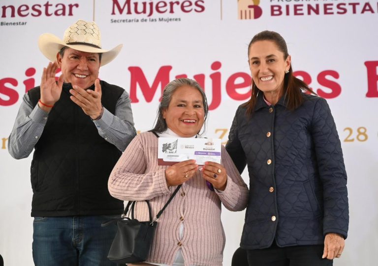 Sheinbaum entrega pensión Mujeres Bienestar en Zacatecas