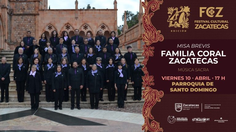 Familia Coral de Zacatecas ofrecerá espectacular concierto