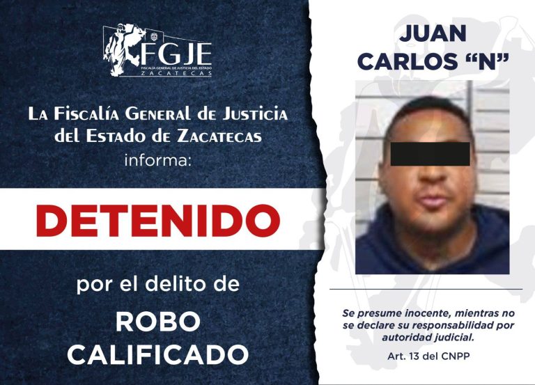 Cumplimenta FGJE tres órdenes de aprehensión