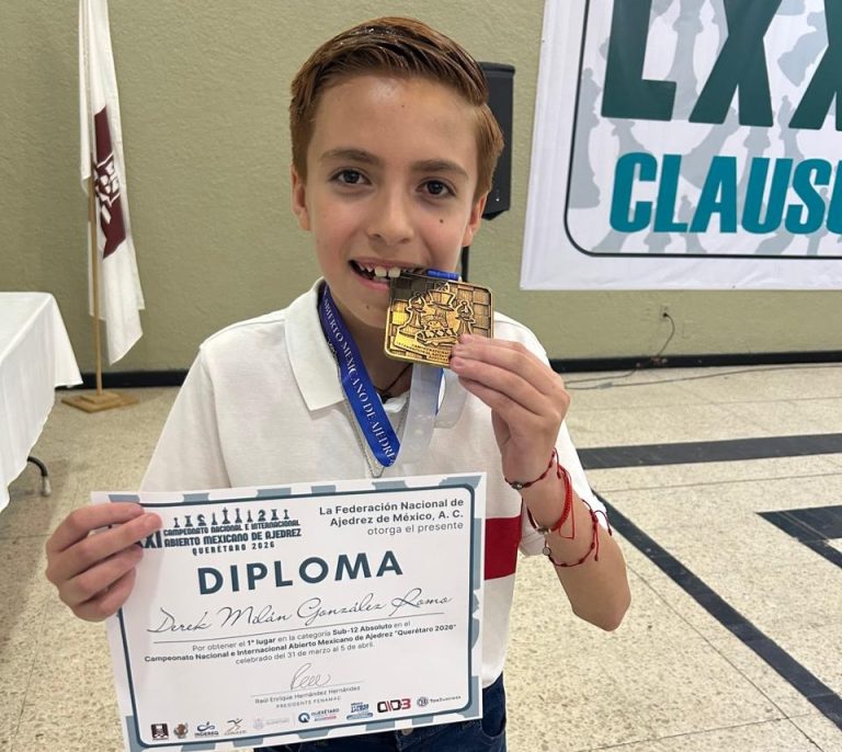 Derek Milán repite título y representará a México en ajedrez