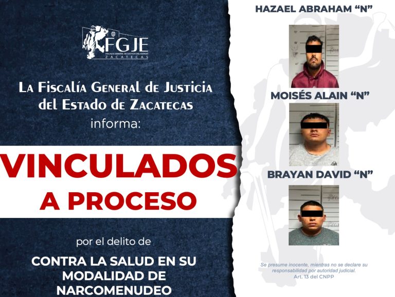 Los vinculan a proceso por narcomenudeo y extorsión agravada