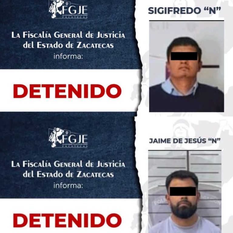 Cumplimenta FGJE dos órdenes de aprehensión
