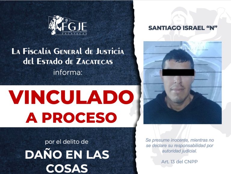 Lo vinculan por daño a las cosas; afectó vehículos y hospital