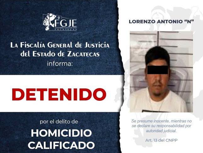 Detienen a sobrino de alcalde por homicidio calificado