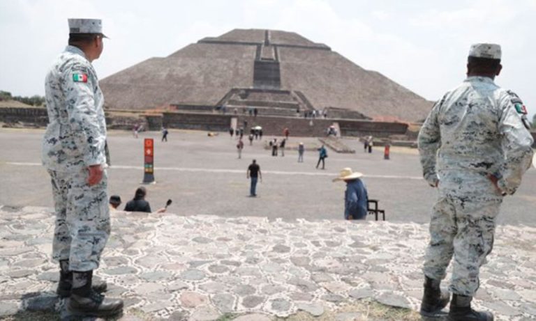 Presume CSP rehabilitación de Teotihuacán tras ataque