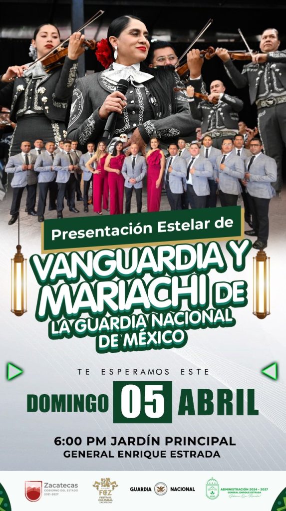 Se presentarán Vanguardia y Mariachi de la GN en Enrique Estrada