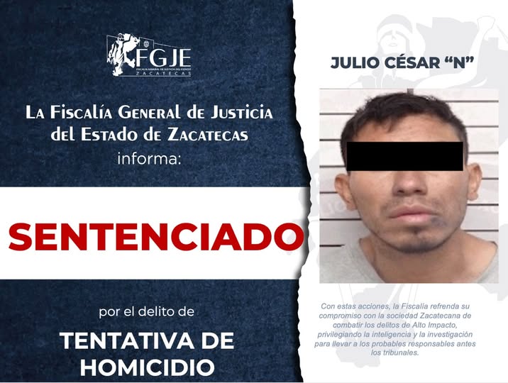 Sentencian a Julio César «N» por tentantiva de homicidio