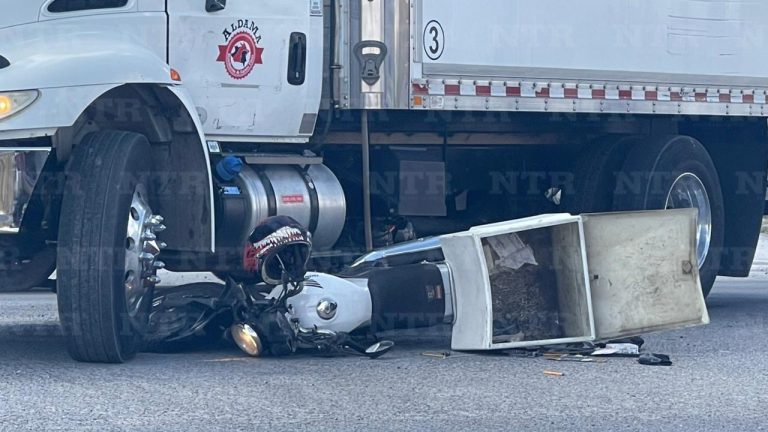 Se lesiona motociclista en accidente vehicular