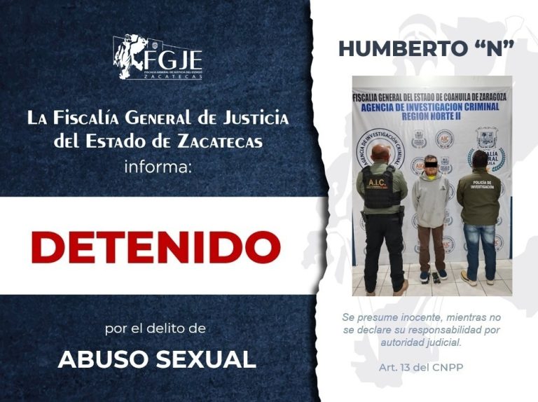 Deportan a Humberto a Zacatecas; lo acusan de abuso sexual