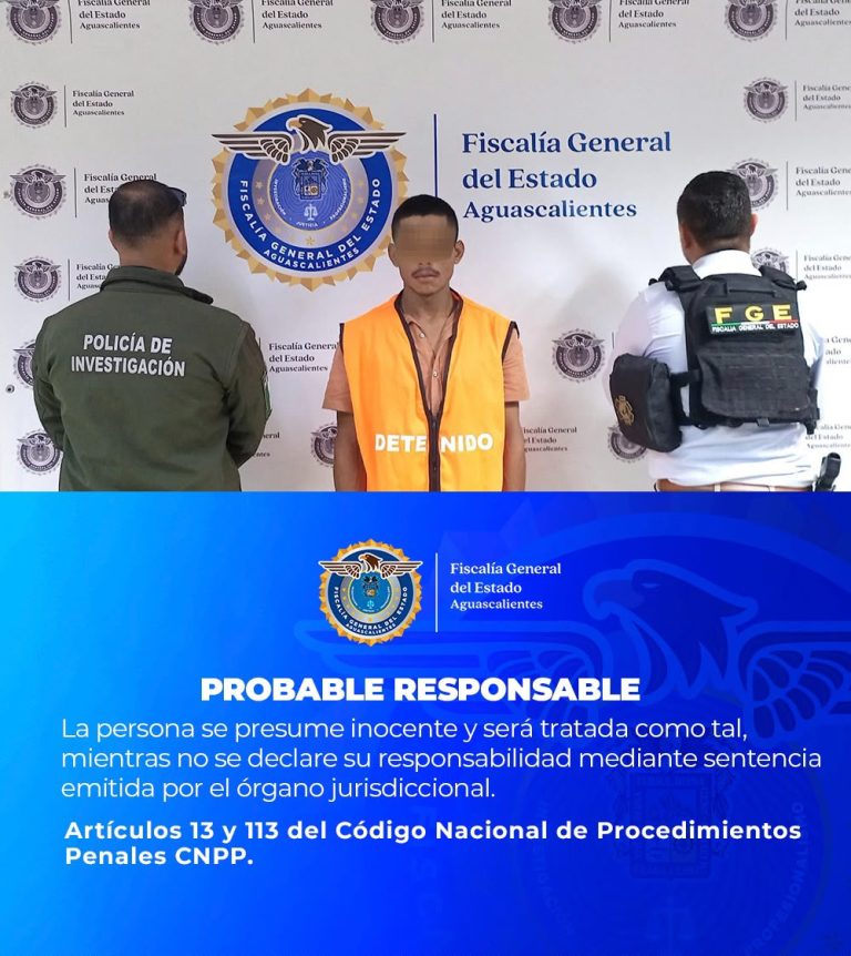 Lo detienen en Aguascalientes con orden de aprehensión de Zacatecas