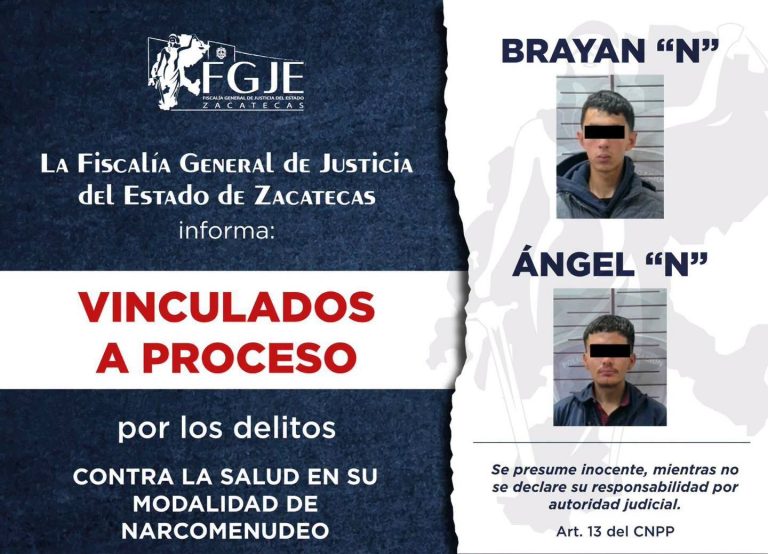 Vinculan a dos hombres por narcomenudeo