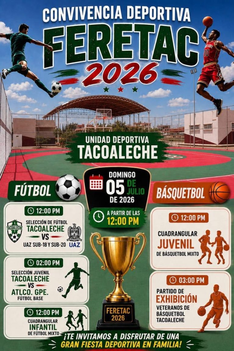 Futbol y básquetbol en Feria de Tacoaleche