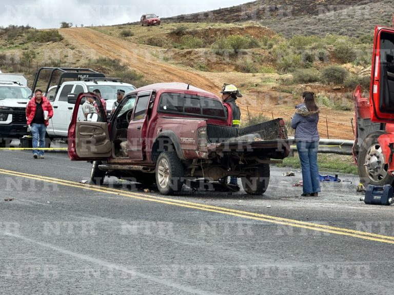 Accidente deja una mujer sin vida, dos heridos y cinco vacas muertas