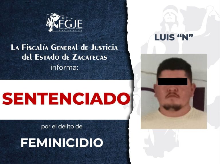 Sentencian a 20 años de prisión a feminicida