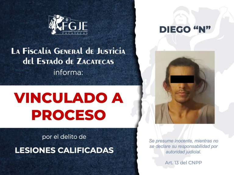 Le imponen prisión preventiva tras vinculación por lesiones