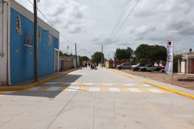 Invierten 10.3 mdp en pavimentación de calles en Chaparrosa