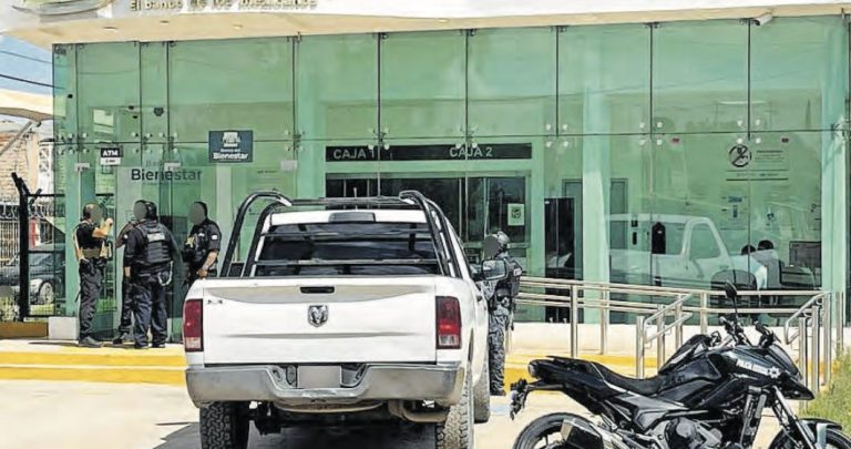 Asaltan en Fresnillo Banco del Bienestar