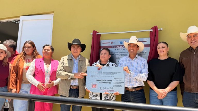 Inauguran templo con inversión migrante en El Bordo
