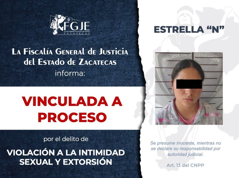 La vinculan por violación a la intimidad sexual y extorsión