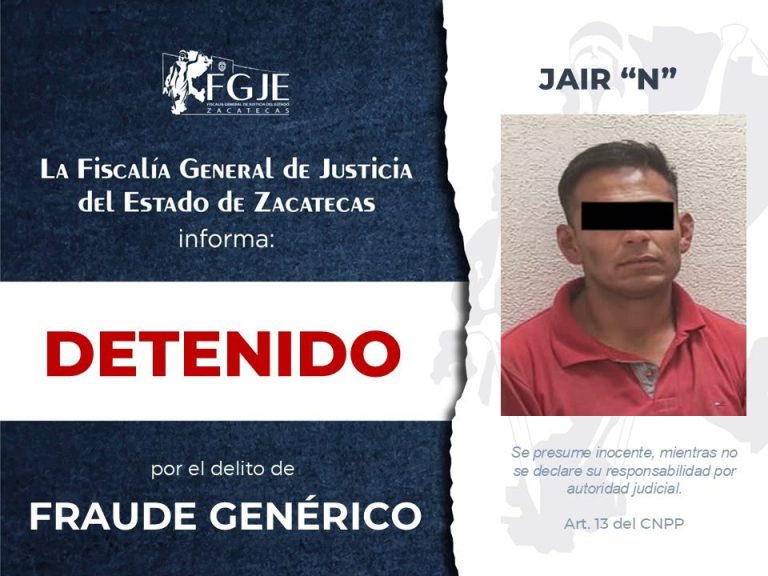 Colaboran fiscalías en detención de Jair