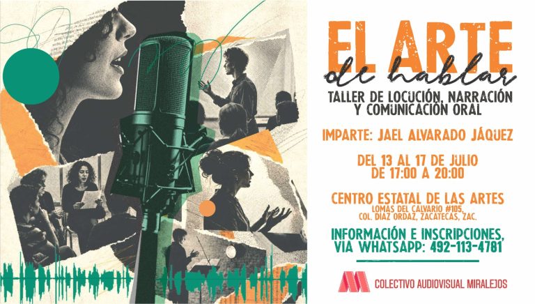 Invitan a taller de locución, narración y expresión oral