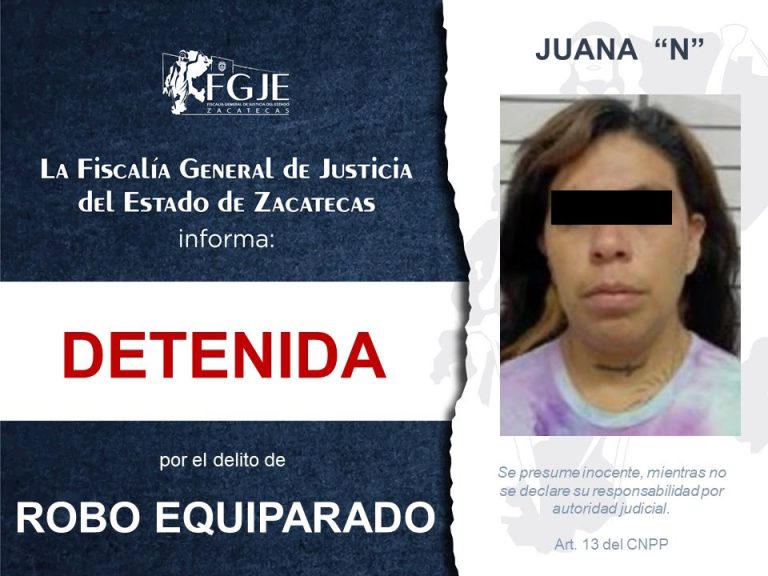 Ejecutan órdenes de aprehensión en Zacatecas