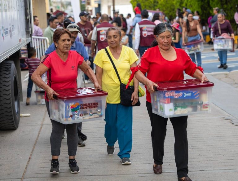 Entregan despensas a 533 familias de Calera