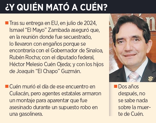Exime FGR a Rocha y ahora acusa a EU