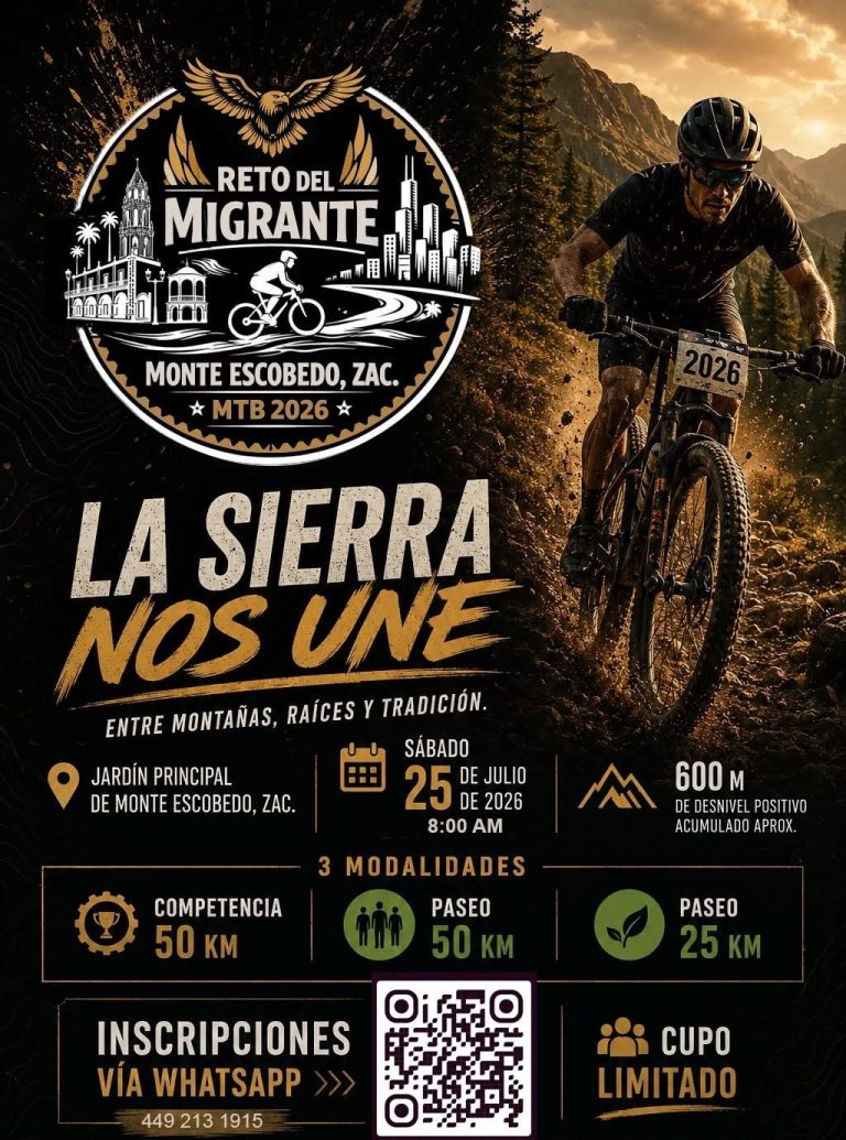 Monte Escobedo alista el Reto del Migrante MTB 2026
