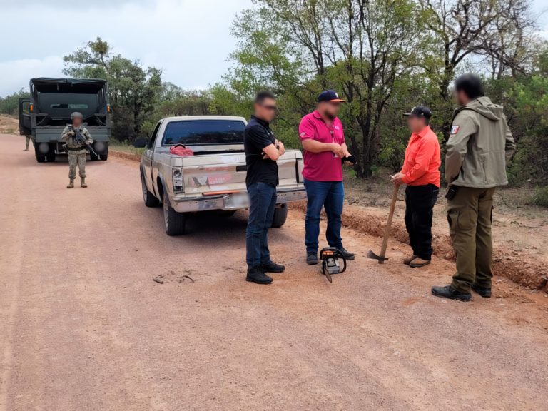 Multioperativo nacional contra tala ilegal: visitan Sierra de Morones