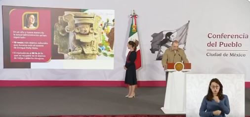 Presume INAH 10 veces más bienes recuperados que con Peña