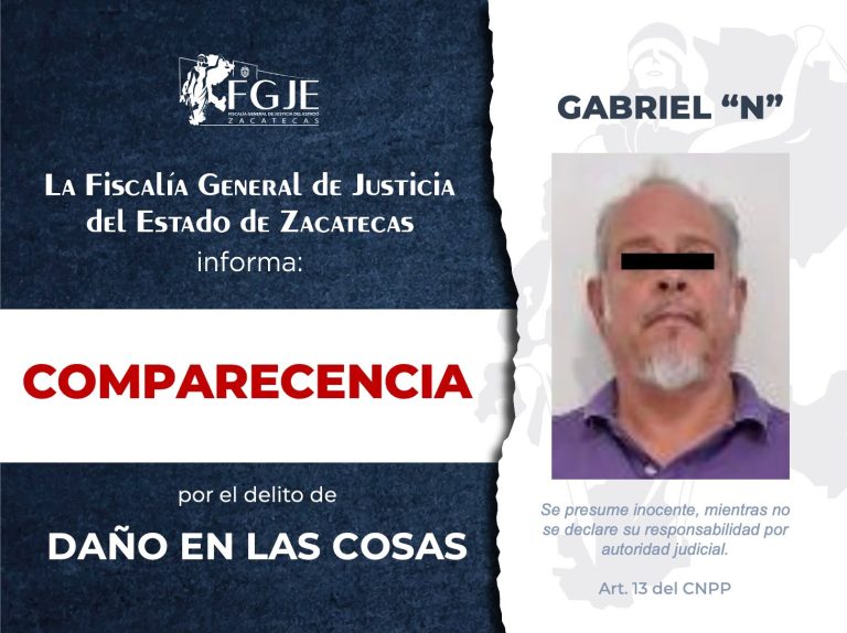 Ejecuta FGJE órdenes de aprehensión y comparecencia