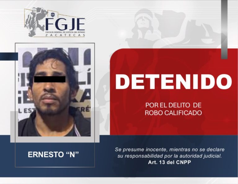 Detienen a Ernesto «N» gracias a colaboración interestatal