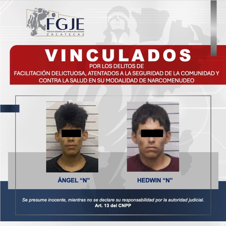 Los vinculan a proceso por narcomenudeo