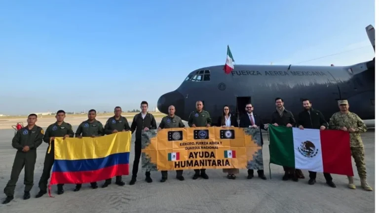 Enviará México 58.5 toneladas de ayuda a Colombia