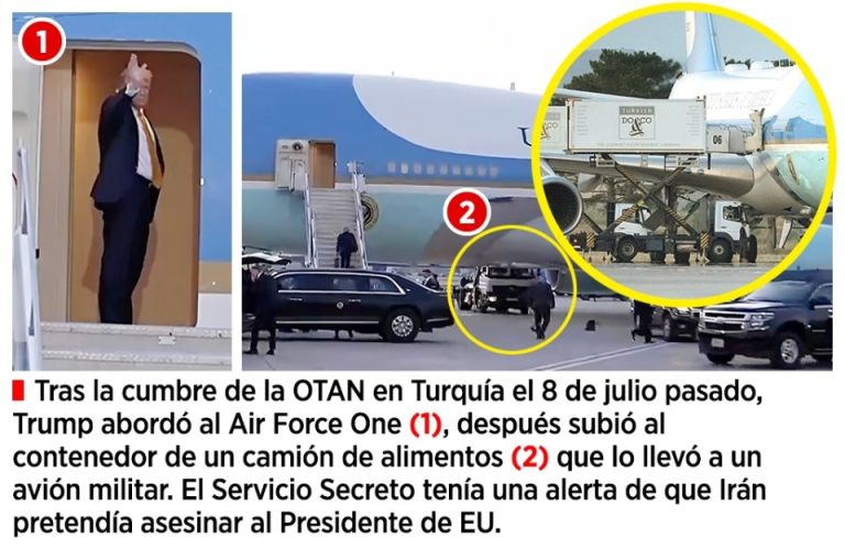 Salió Trump de Turquía escondido en camión de comida