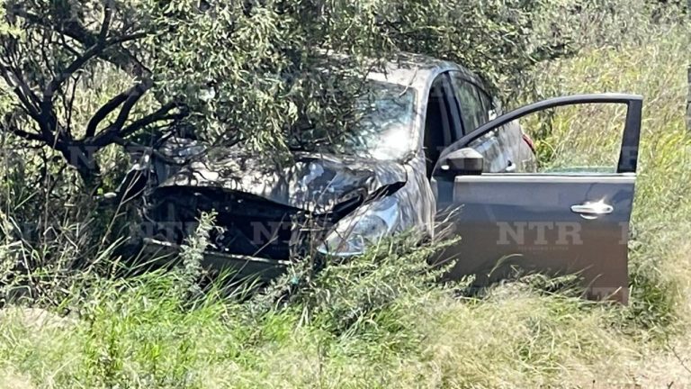 Se sale del camino en la federal 45; solo hay daños materiales