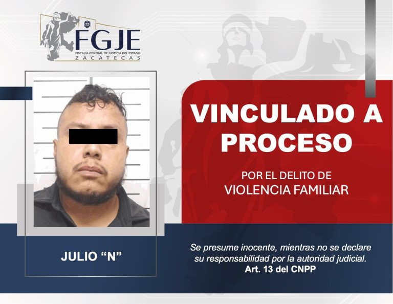 Vinculan a Julio por violencia familiar