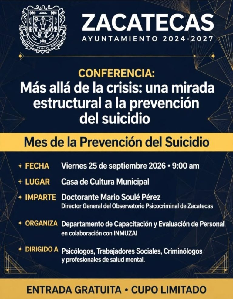 Invita ayuntamiento capitalino a la conferencia «Más allá de la crisis»