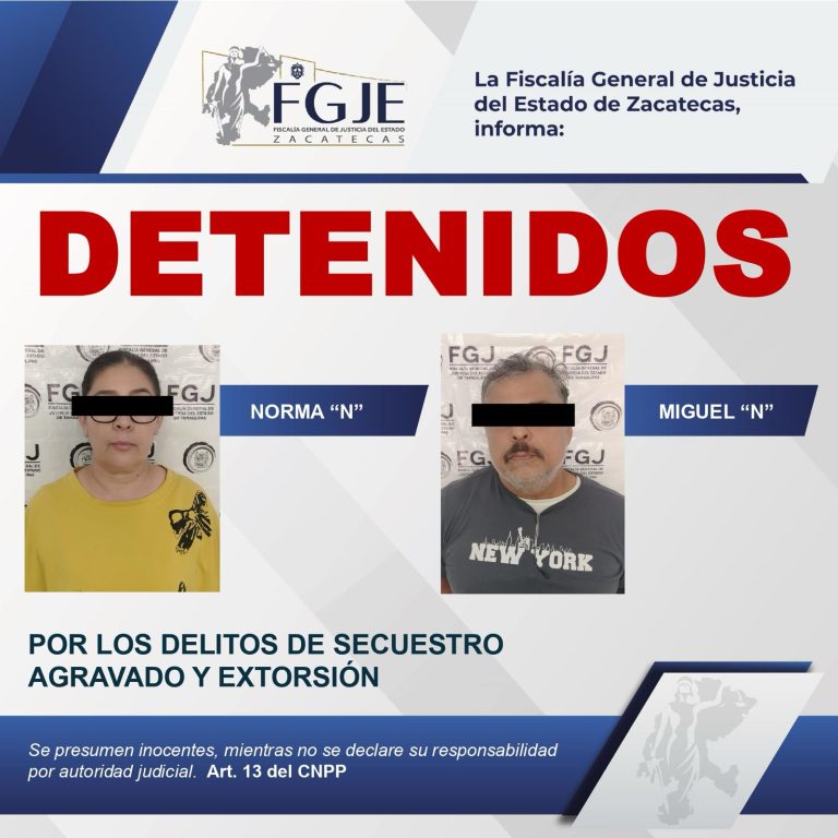 Detienen a presuntos secuestradores en Tamaulipas; los trasladan a Zacatecas